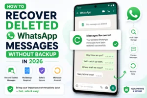 Recover deleted WhatsApp messages on an Android phone and iPhone