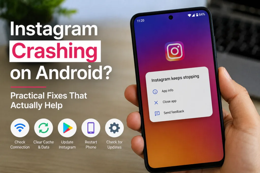 Instagram crashing on Android