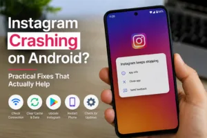 Instagram crashing on Android