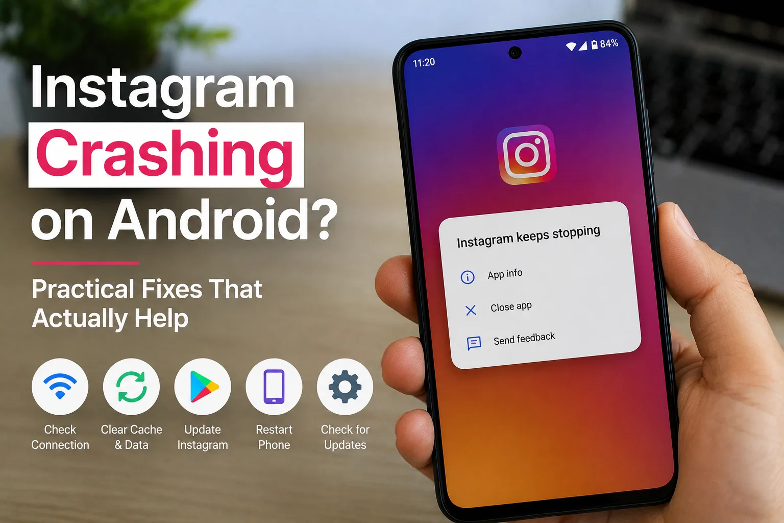 Instagram crashing on Android