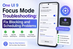 One UI 9 Focus Mode troubleshooting