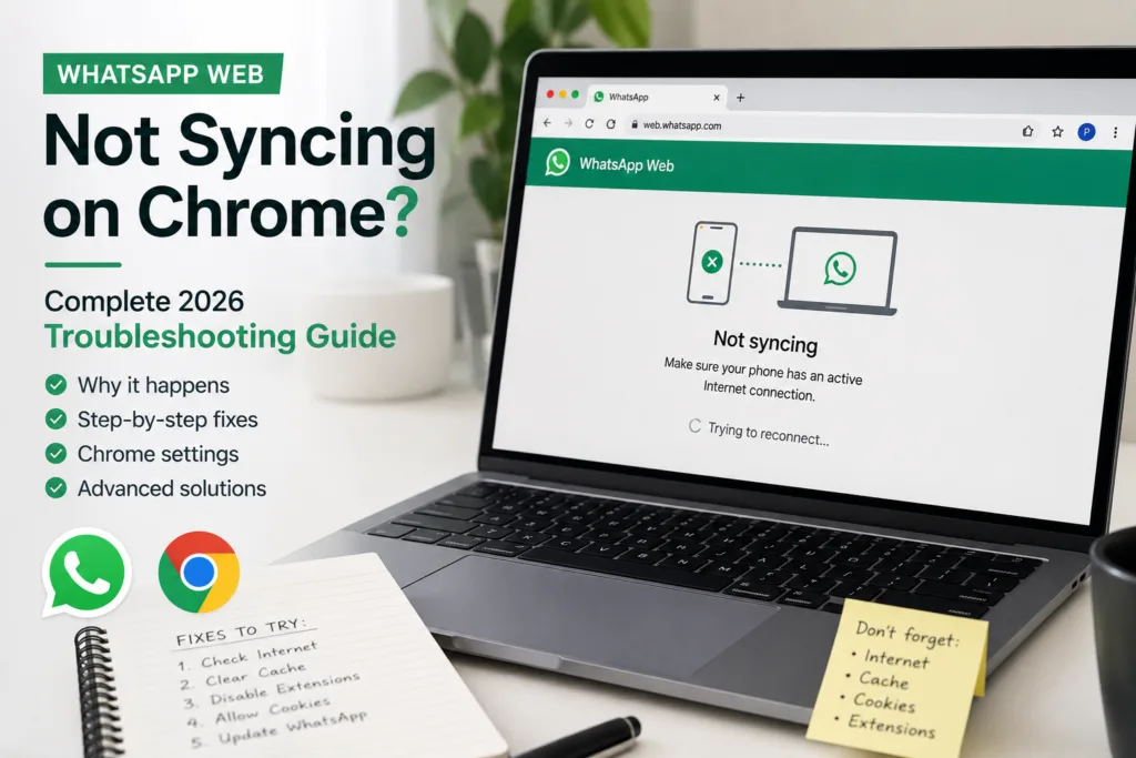 WhatsApp Web not syncing on Chrome
