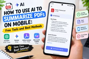 how to use ai to summarize pdfs on mobile