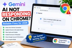 gemini ai not responding on chrome