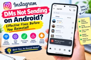 instagram dms not sending on android
